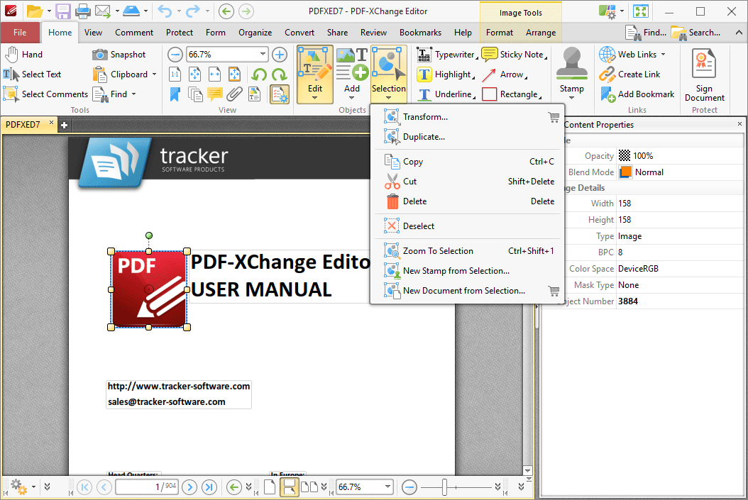 tracker pdf xchange editor